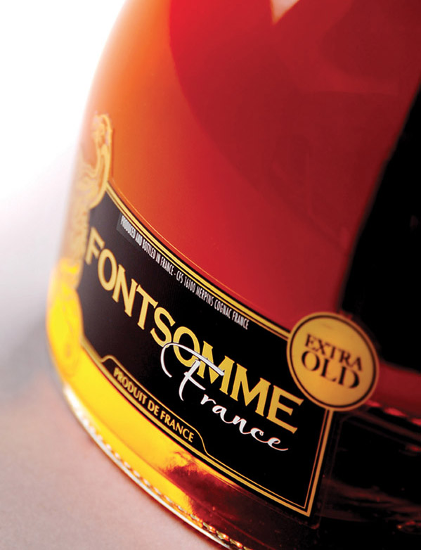 Etiquettes cognacs Cognac labels for Fontsomme