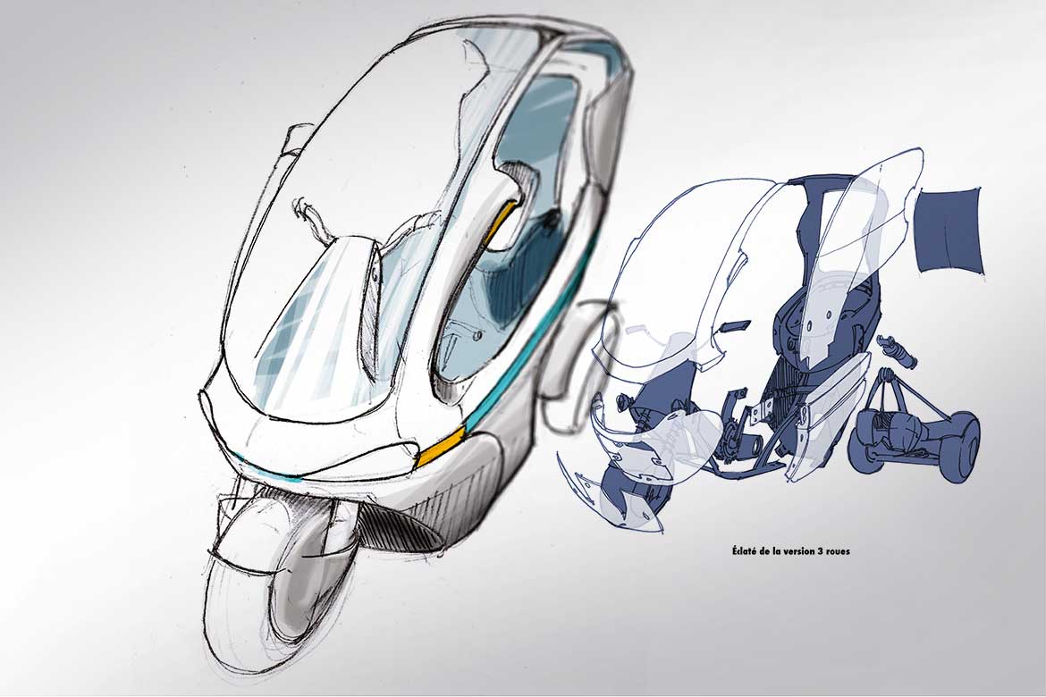 Design véhicule de livraison Urban Cab Delivery Design