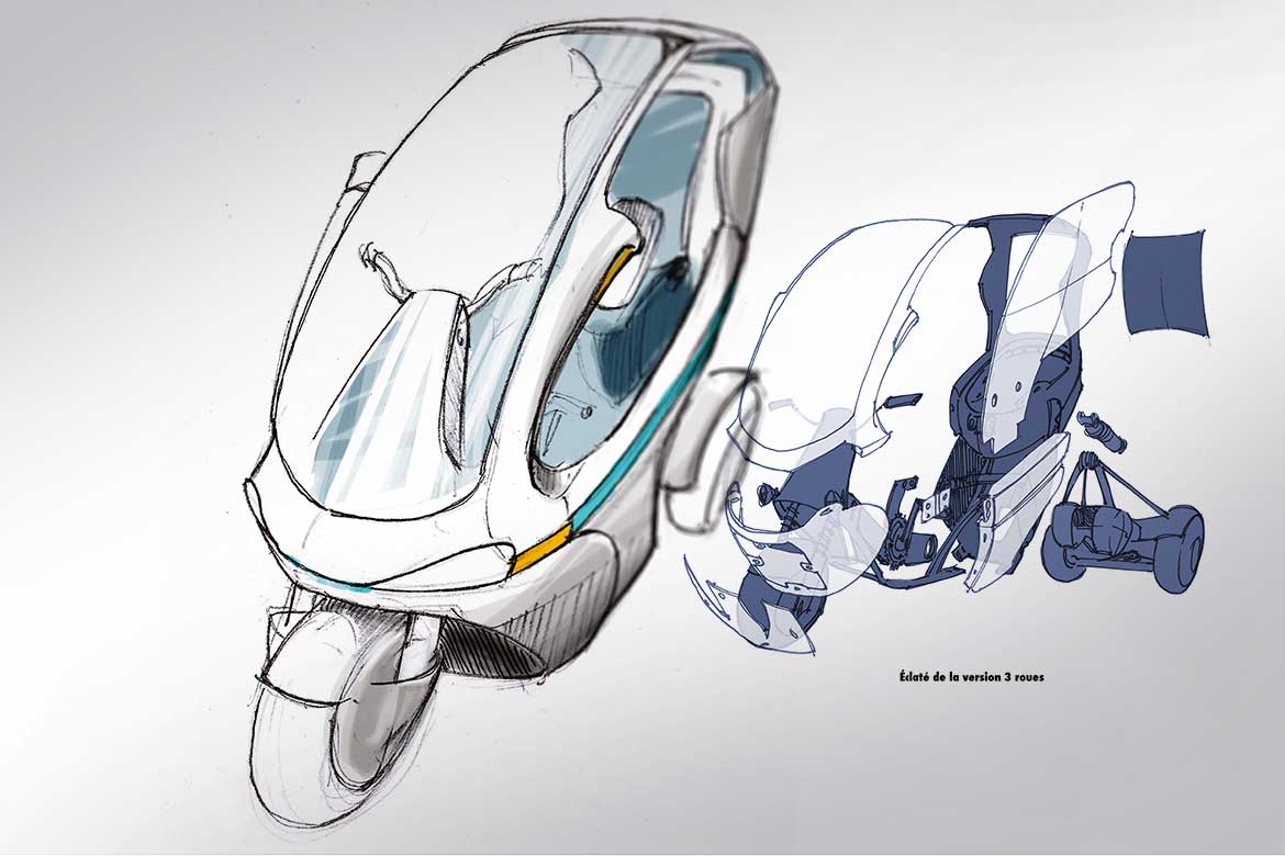 Design véhicule de livraison Urban Cab Delivery Design