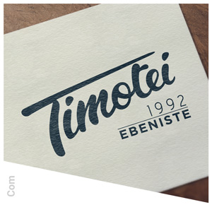 Logo ébénisterie Timotei