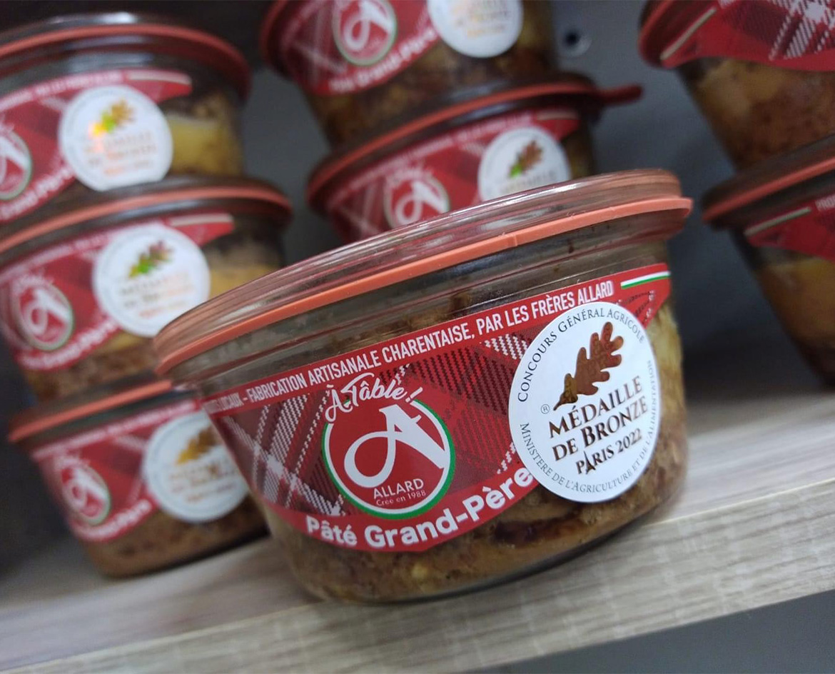 Prix pour le pâté Grand Père des Frères Allard