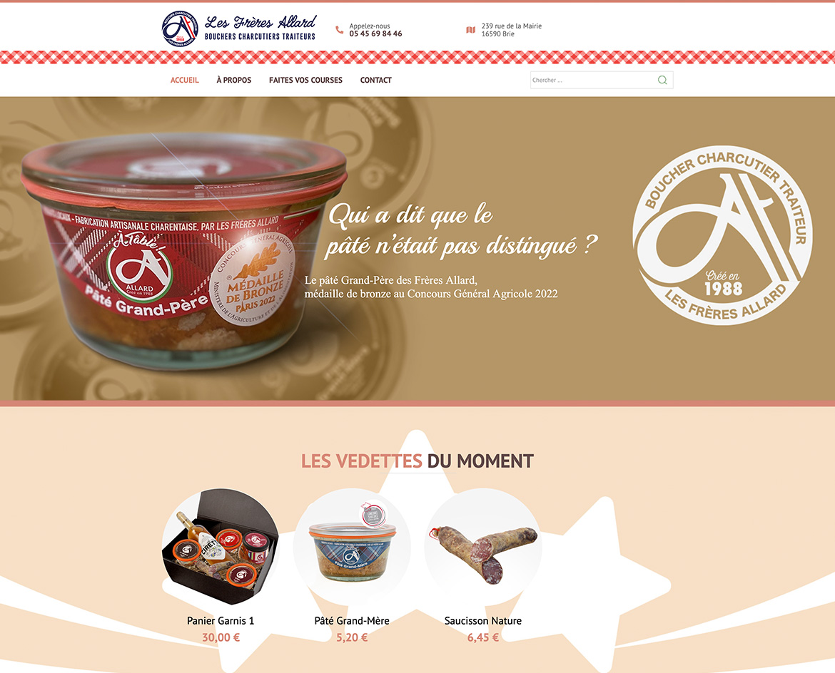 Le site des Frères Allard est en ligne